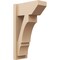 Ekena Millwork 8-in W x 16-in D x 28-in H Balboa Slat Rough Cedar Woodgrain TimberThane Outlooker, Primed Tan OUTUR080X16X28BOA24RCPR - alternate 1